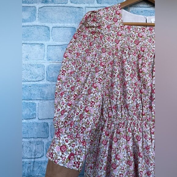 HYACINTH HOUSE Pink and Red FloralMaddie Mini Dress size medium - Picture 6 of 16